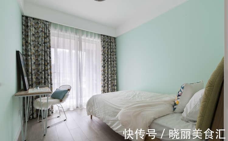 李文伟|用色彩填满三居室,舍去浮华和杂乱,让业主享受舒适的家庭生活