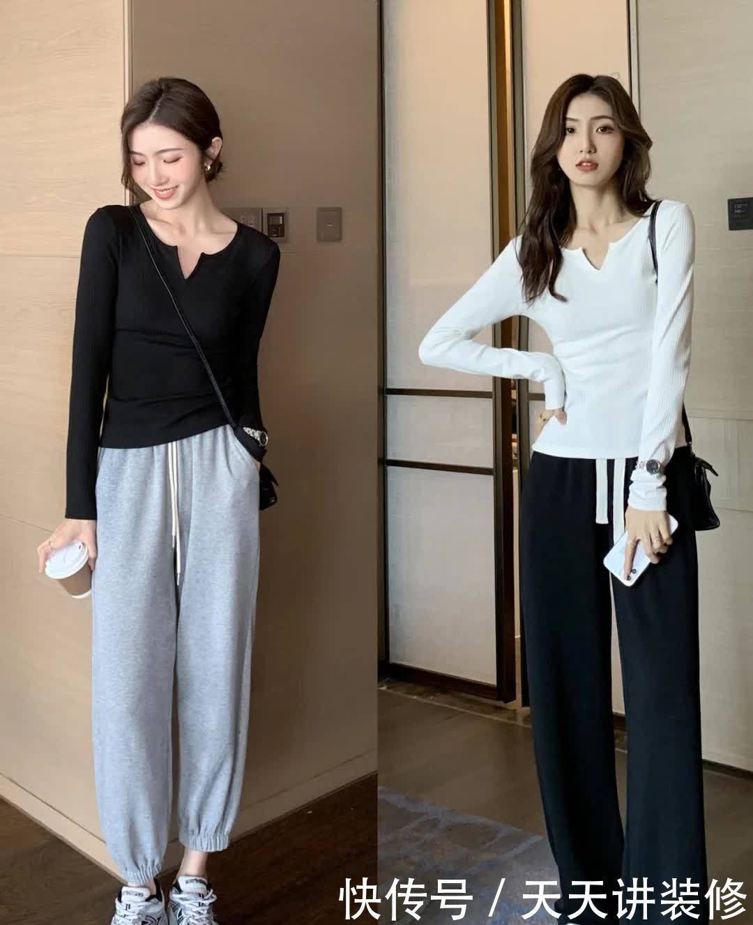 今春极简的打底衫穿搭合集!清爽舒适凸显身材,时尚有看点