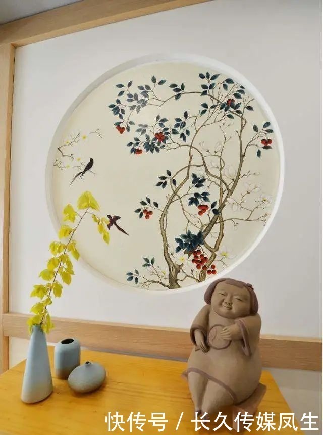 玄关|见过最美的新中式!130㎡装出诗情画意,大气又舒适