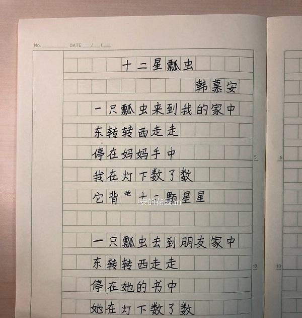小学生作文《十二星瓢虫》,成功写活了瓢虫,也写活了少女的梦