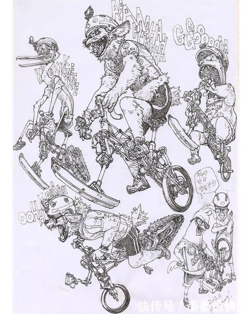 金政基!每天坚持画12个小时,“速写之神”金政基的无草稿速写