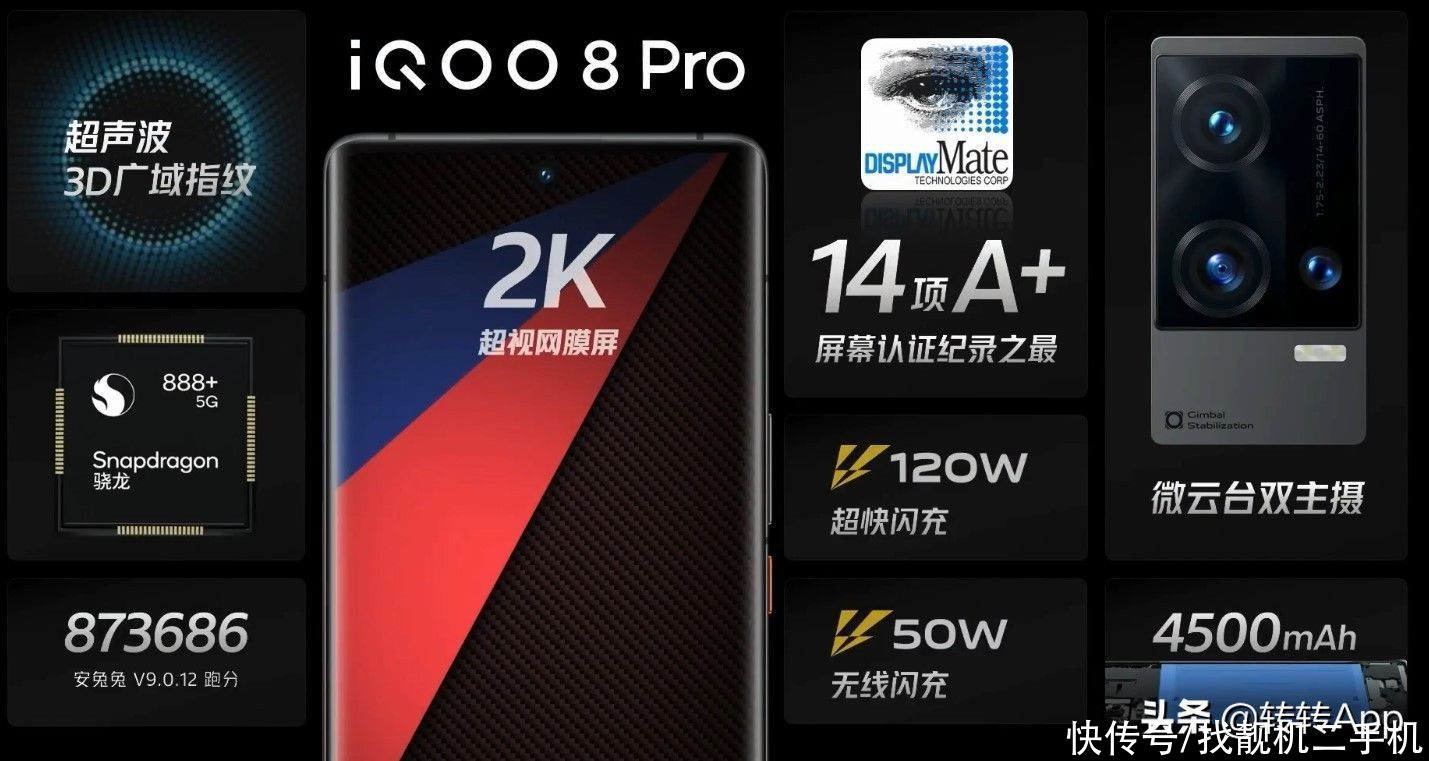 8pro|iQOO8系列震撼发布，全系120W充电+微云台主摄，只要3799起