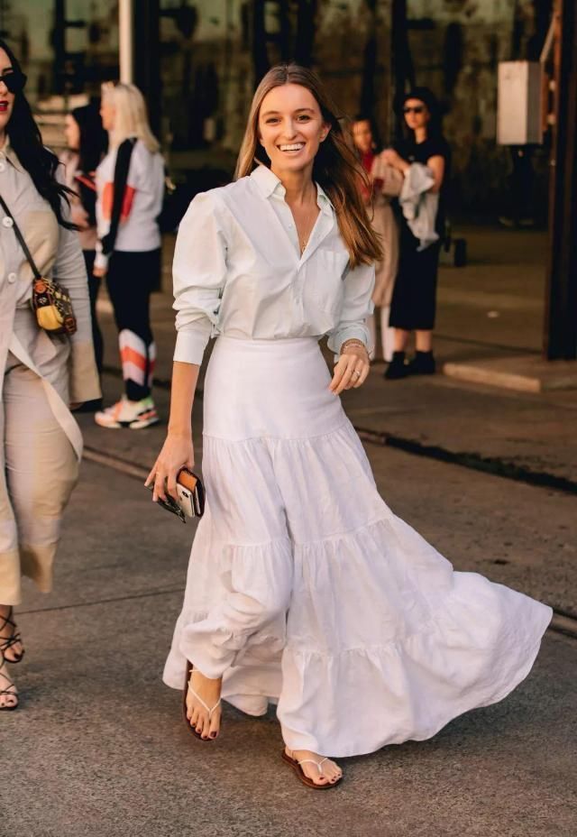 春夏白色系穿搭高级又好看,让你清凉一夏