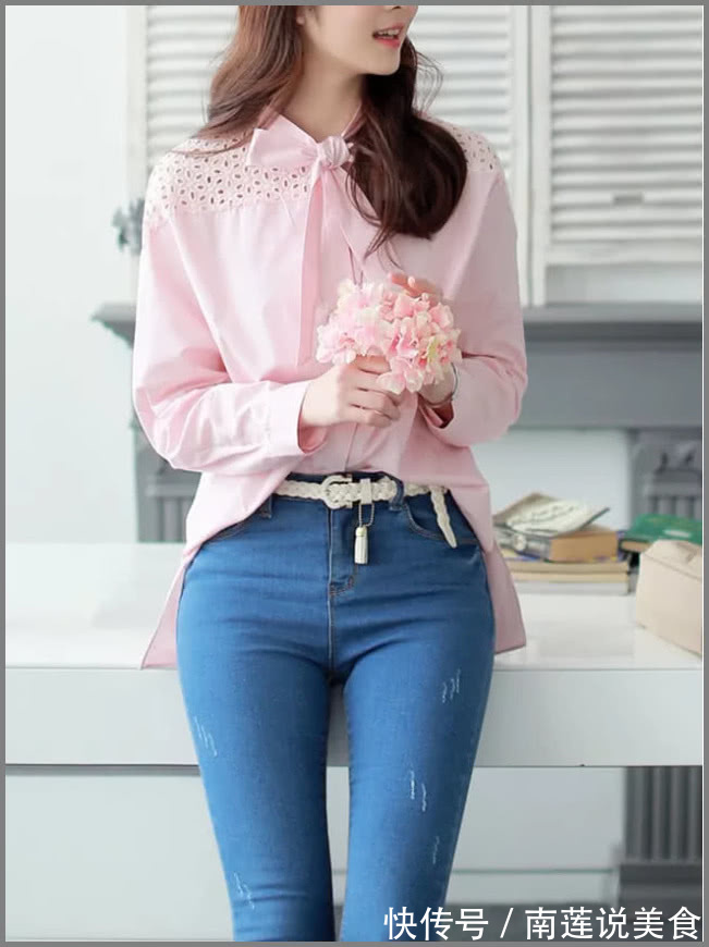 紧身牛仔裤 小姐姐最爱牛仔裤，就算“烂大街”还塑造曲线美，更具时尚美感