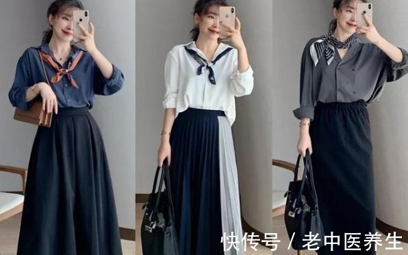 半身裙 秋冬季半裙怎么穿这位时尚博主的穿搭示范,照着穿准没错!