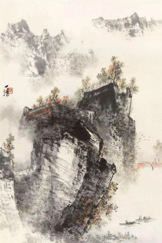  清清|这清清淡淡的山水，太养眼了，让你看一眼就爱上！