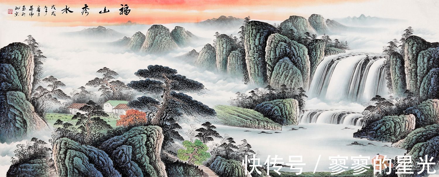 灵秀!蒋伟山水画 灵秀俊美 尽显清雅质朴之境