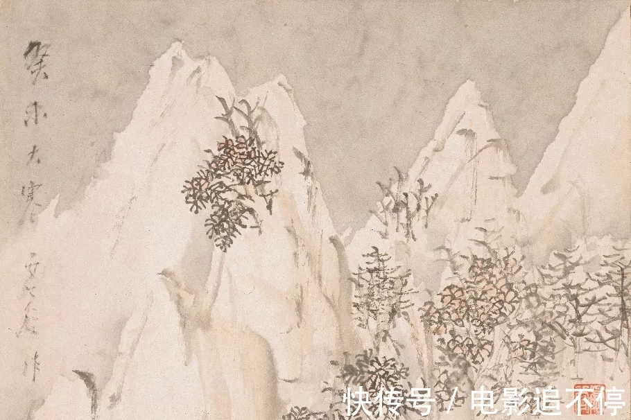 山水画@惜墨如金|虚谷山水画,难得一见!