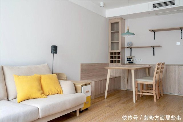 主卧|75平日式风二居室,g景的布局,让客厅开阔明亮起来感