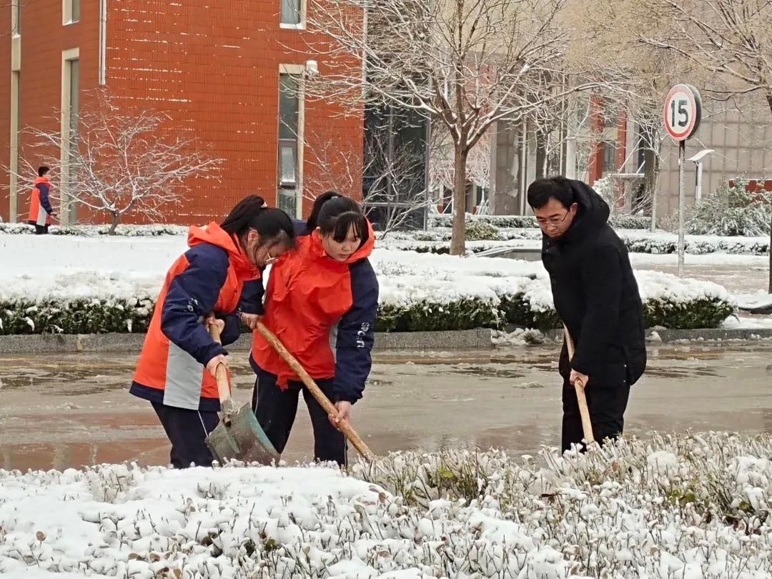 雪后校园别样娇