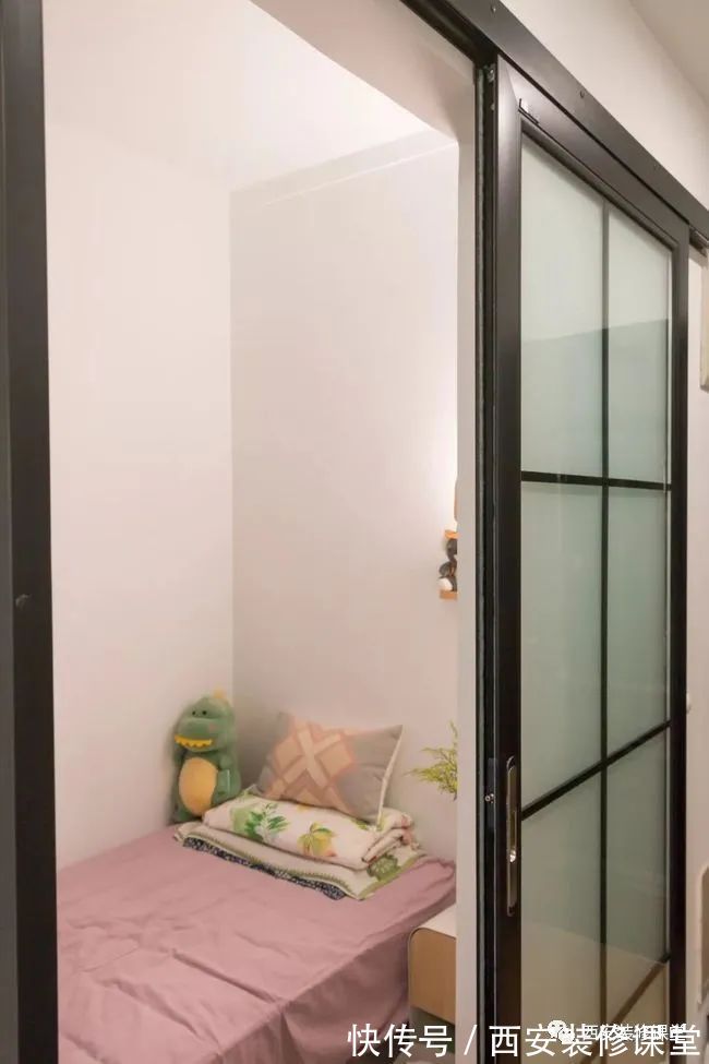 鞋柜|55㎡一室改两室,麻雀虽小五脏俱全