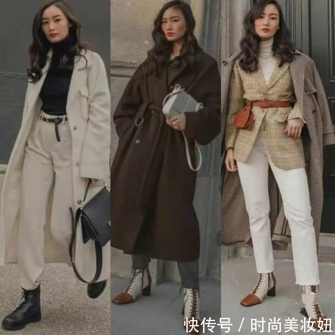 紧身裤 这是我见过最实用的大衣穿搭,高级时髦还保暖,建议收藏