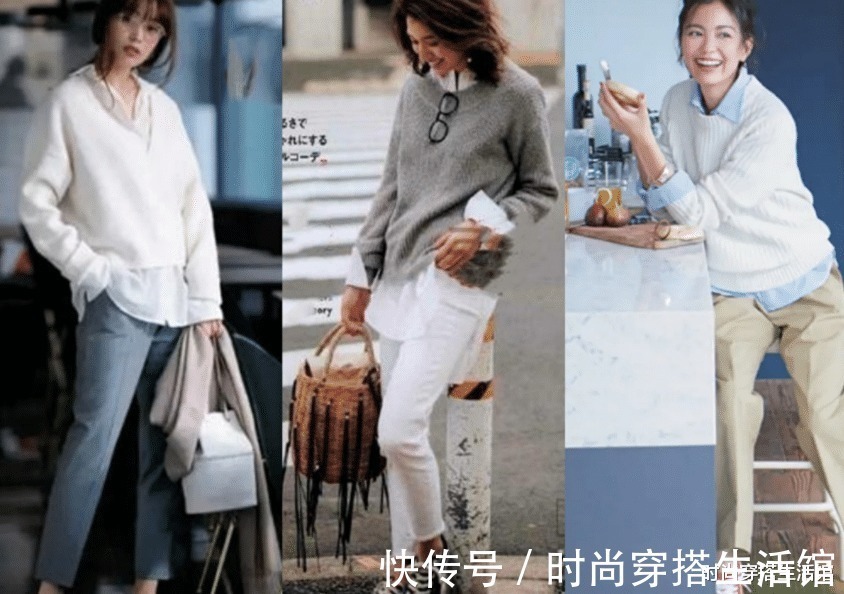 tips 换季别着急买买买,一件“针织衫”搞定所有搭配,简单大方有气质