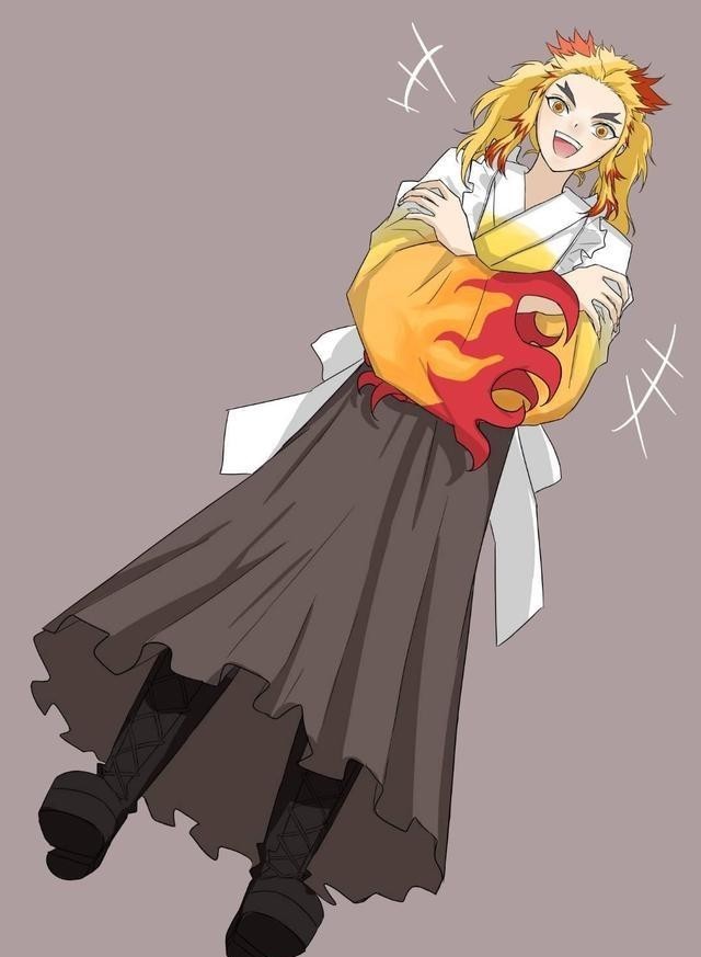 伊之助|《鬼灭之刃》角色“性转”,炭治郎变娇羞少女,祢豆子撞脸“无惨”