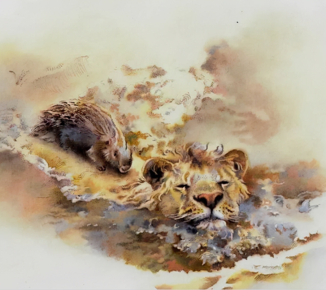 非洲#异域奇境、恍如隔世,艺术家迪兰·斯科特·皮尔斯的水彩画