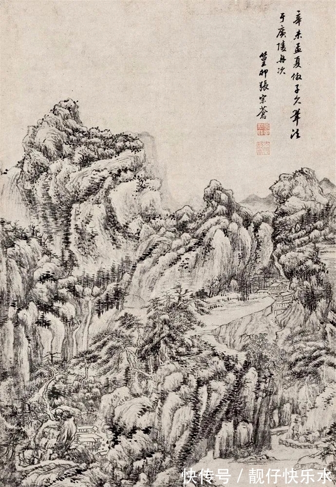 山水画！他为乾隆皇帝创作的作品高达172幅之多！张宗苍山水画