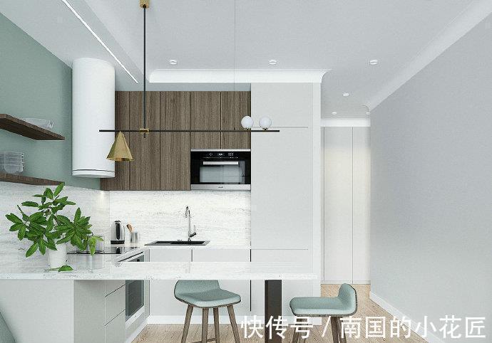 清爽|65平小户型,色调太舒适、太漂亮了,清爽又文艺,让人一眼就喜欢