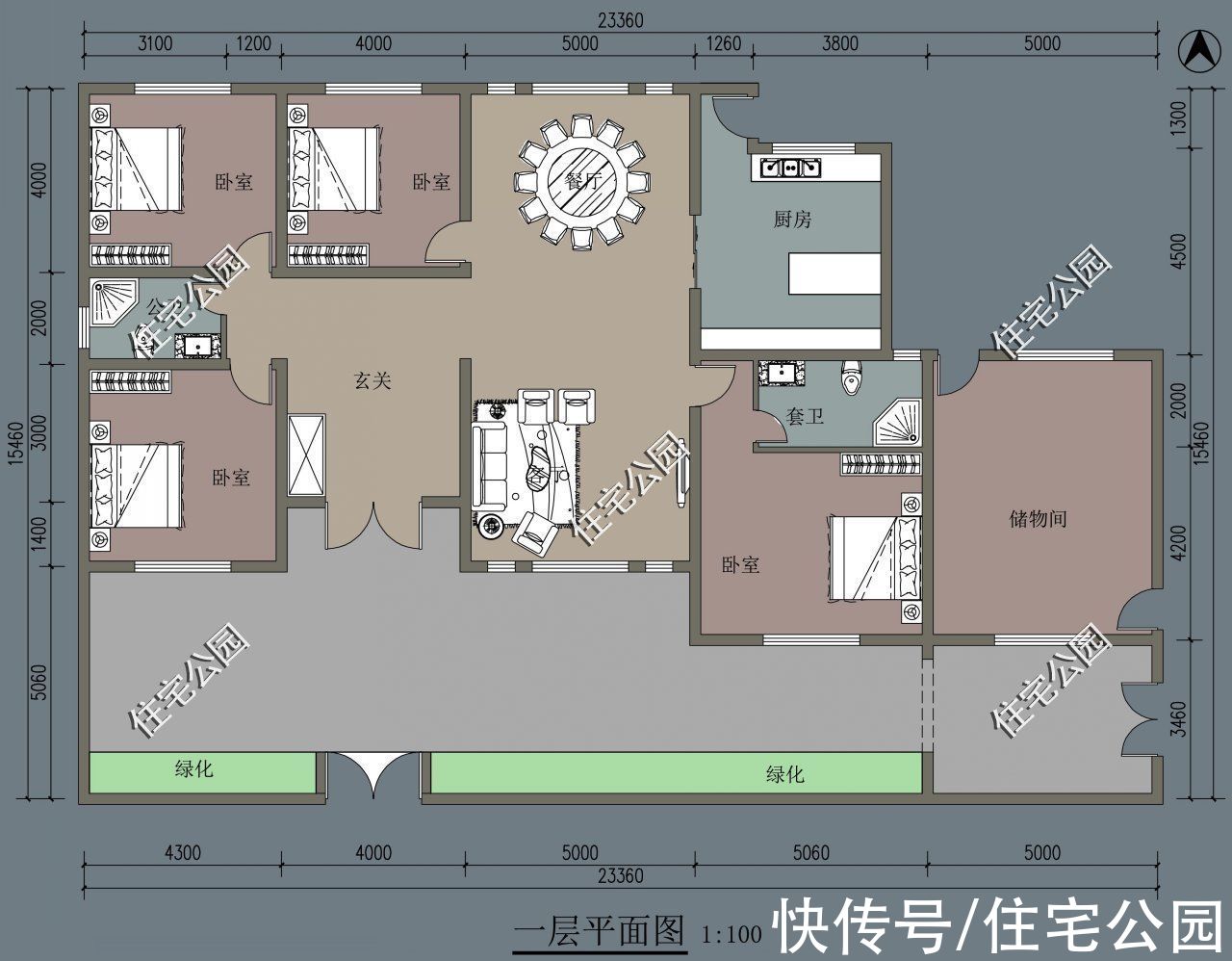 养老房|回农村给父母建养老房，就在这10套图纸里选一套吧，颜值高又实用