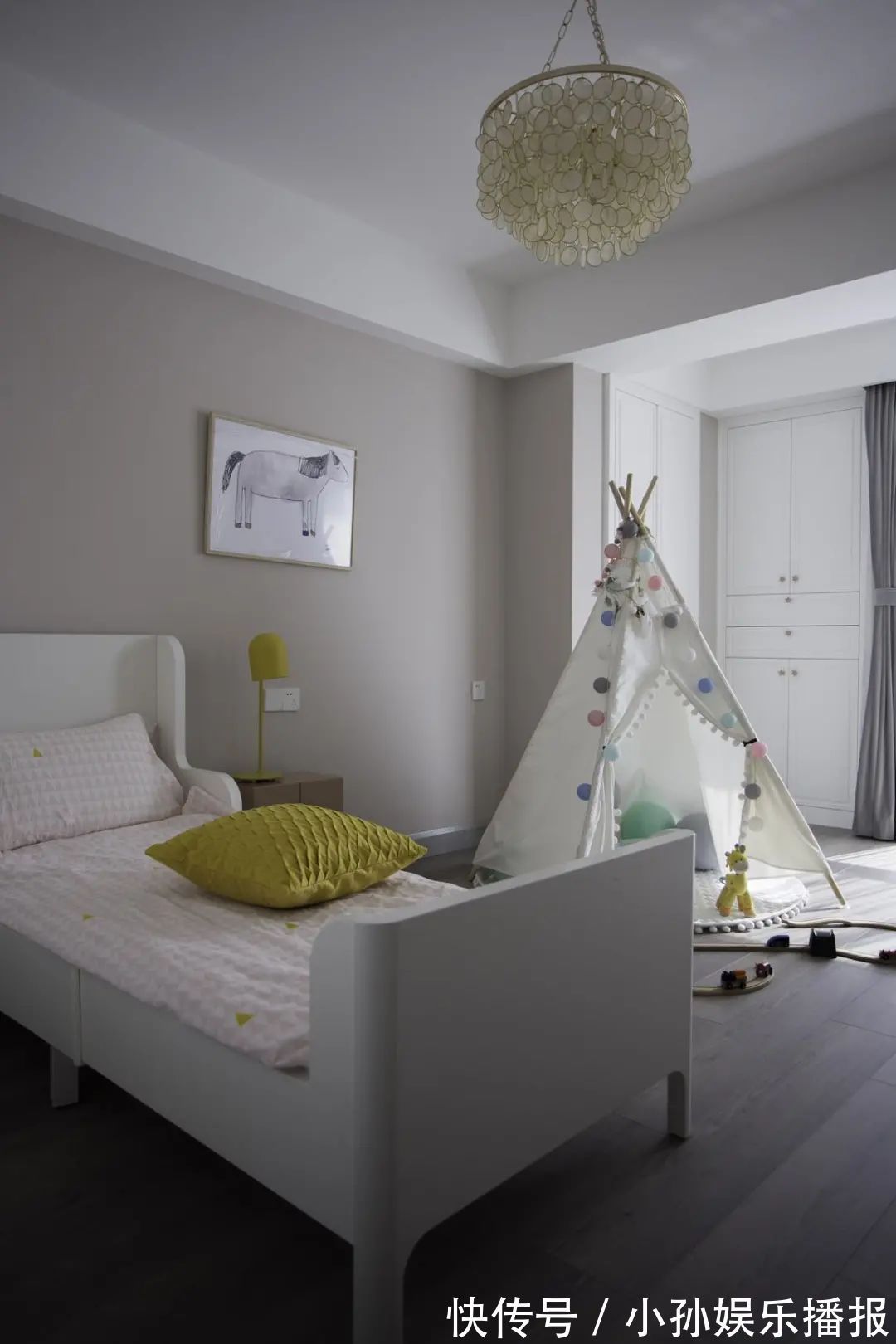 装饰画|180㎡浪漫小窝,蓝与粉、灰与白,优雅情趣,轻松舒适