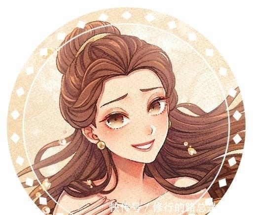 画师|清凉版的迪士尼公主,贝儿公主娇俏可爱,乐佩变身人鱼公主