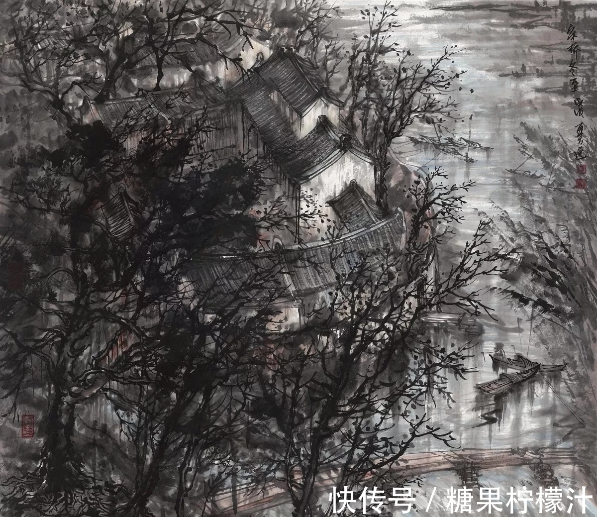 何杰$国画新锐|他的山水画笔力骄劲,墨色浓重,恰如岭南热烈的天气