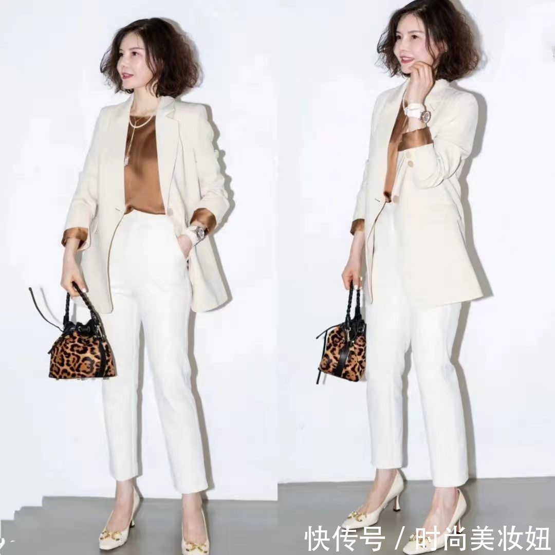 高跟鞋|40+穿衣不用刻意“扮嫩”,看她的高级穿搭,照搬同样优雅时髦