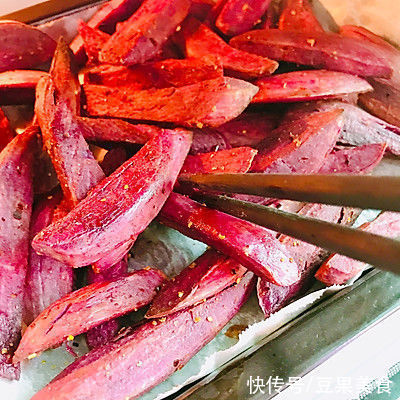 第一次尝试#精致一人食#烤紫薯,没想到这么好吃