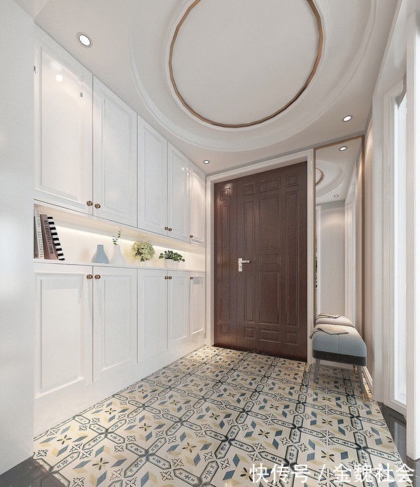 餐厅|四口之家的现代轻奢风装修,餐厅是家里面的亮点,入户感觉很惊艳