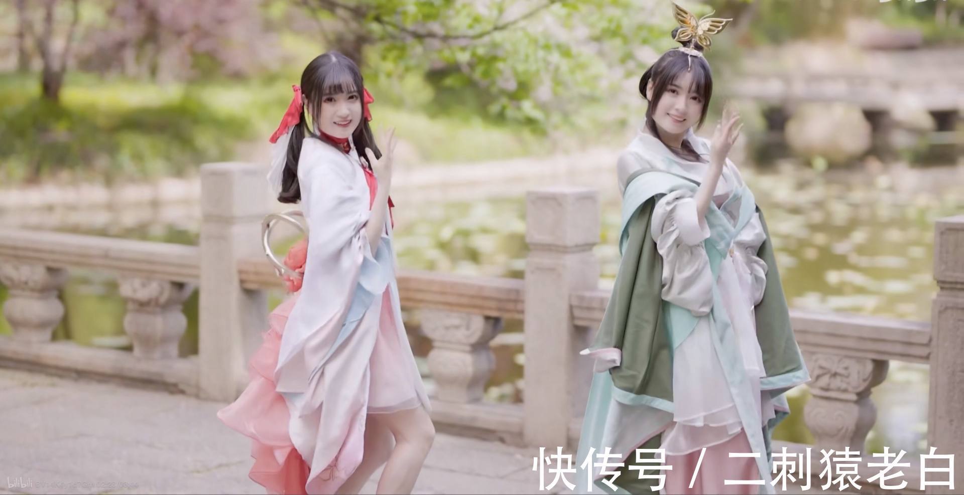 姐妹花|姐妹花cos大小乔跳舞，lsp争当曹丞相？女玩家却馋她们老公