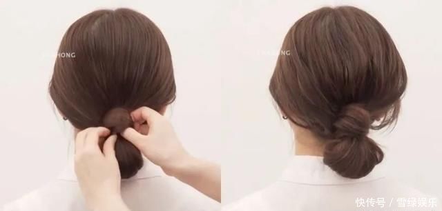 春夏必备丸子头绑法,不扯头皮、发量少也绑出蓬松包包头