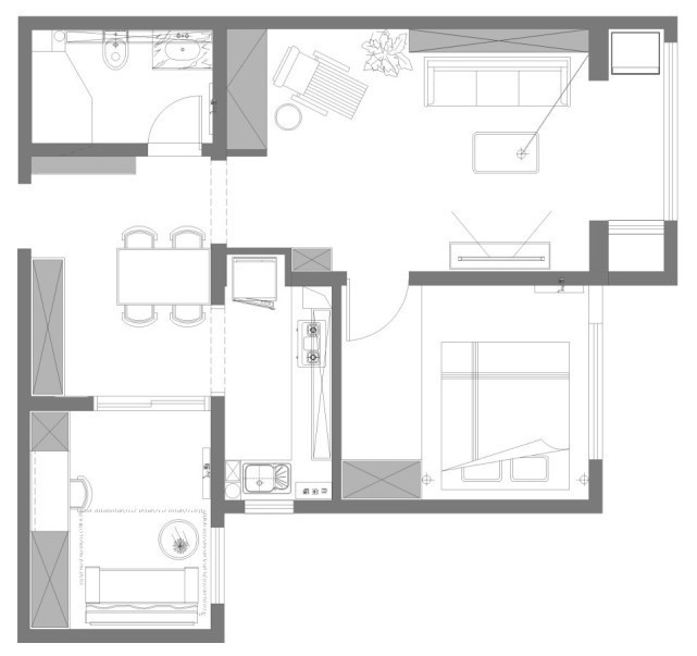 餐厅|100平北欧风二居室,既有现代简约的清新自然,还舒适方便打理