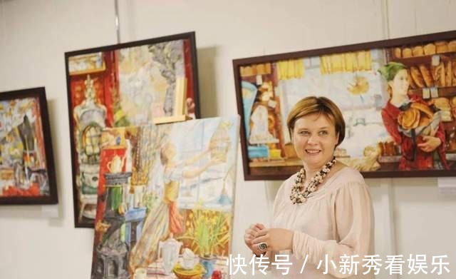 女画家@俄罗斯女画家油画作品，色彩绚丽