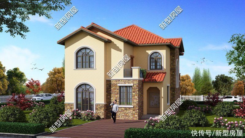 占地面积|农村两层别墅怎么建才好看?推荐这10套图纸,总有一套适合你