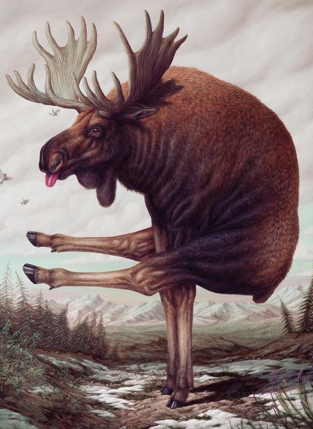 动物们&胆小谨点,插画师笔下的诡异动物看完一秒清醒!