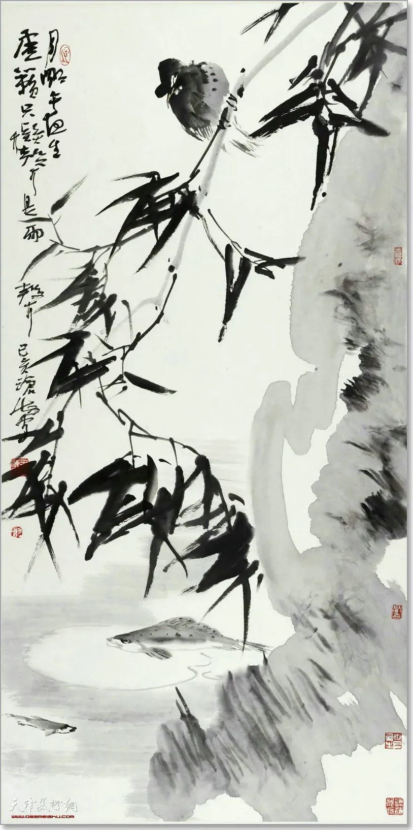 33cm|尹沧海教授八哥作品欣赏:融历代名家的绘画语言于一体