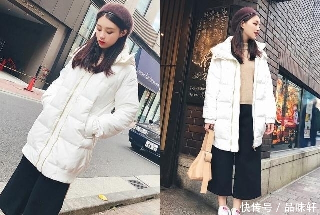 色羽绒服|羽绒服+阔腿裤,冬季这样穿显瘦更时髦!