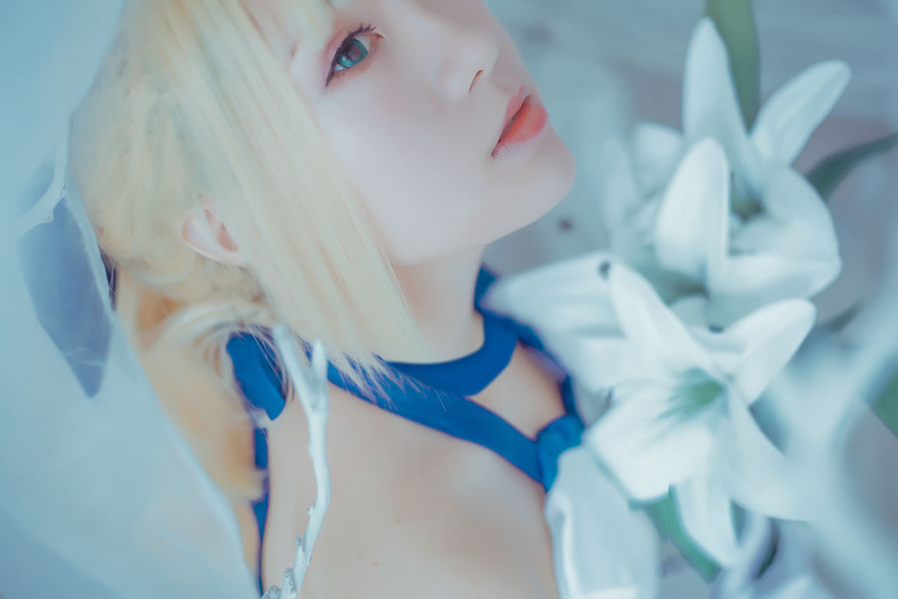 lily|saber lily蓝百合cosplay