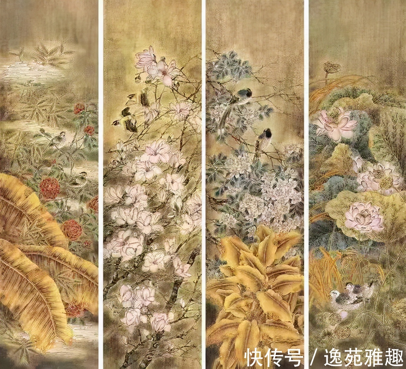 花鸟画$「生活美学」美学评论家冯德祥论画家师行坤花鸟画中的美学思想