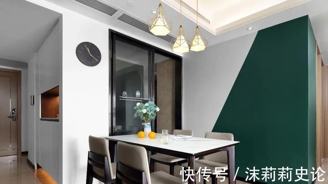中性色|原来墙面现在流行几何拼色装,层次感明显,也增添了趣味性!
