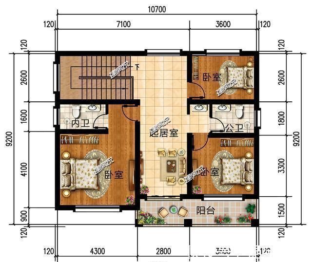 占地面积|4套适合农村建的小别墅,第三套8万就能建,图纸快收藏好