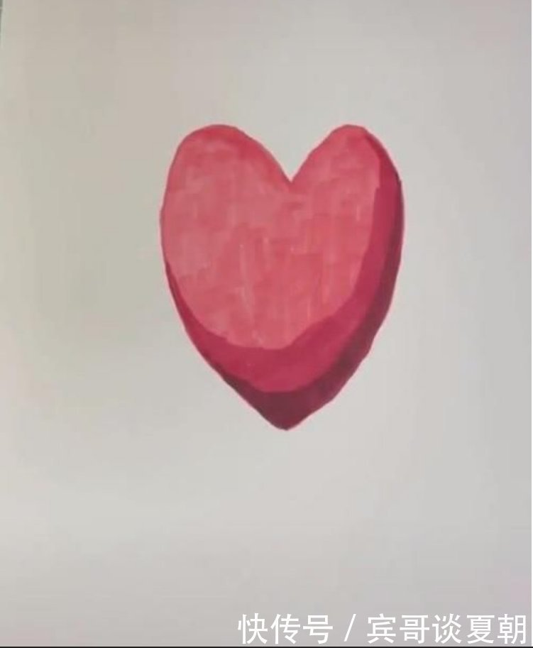 美术老师教画爱心,被称太敷衍,当画纸撕掉后众人惊艳