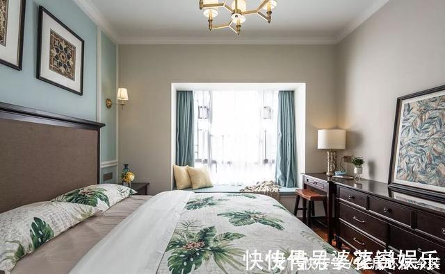 玄关|120㎡三室改四室,看起来比140㎡的还要大,经典美式风格太好看了