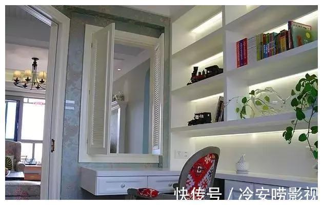 电视背景墙|108建面美式风格装修完工,老婆一人操持,看看装修品味什么水平