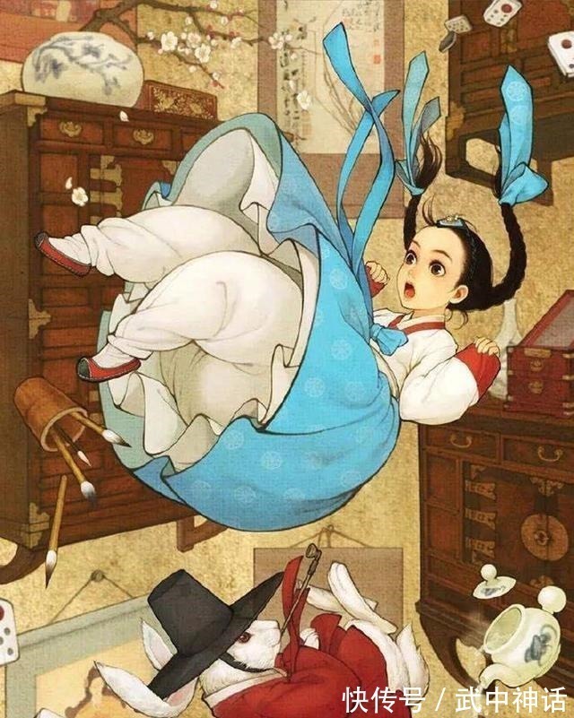 蒂安娜|当迪士尼角色穿上韩服,白雪公主气质优雅,小红帽和大灰狼好般配