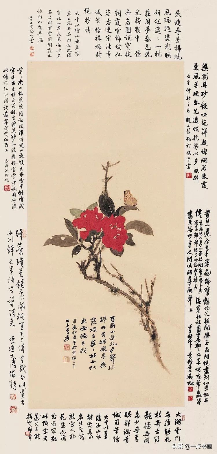 工笔&张大千 花鸟画100幅高清欣赏