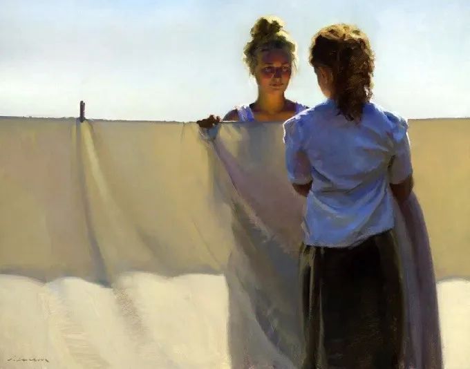 阳光美人|油画里的阳光美人,简直太美了