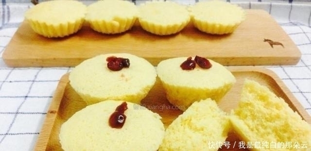 蔓越莓|懒人蒸蛋糕，不需要分离蛋清蛋黄，香甜松软吃着不腻