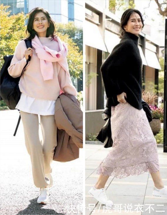 50岁女人少穿“大妈装”，学日本博主的熟龄风，优雅时尚又休闲