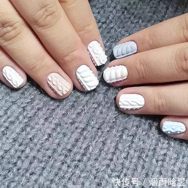 流行|这个秋冬给指甲“穿毛衣”,日韩最新流行趋势真让人看不懂了