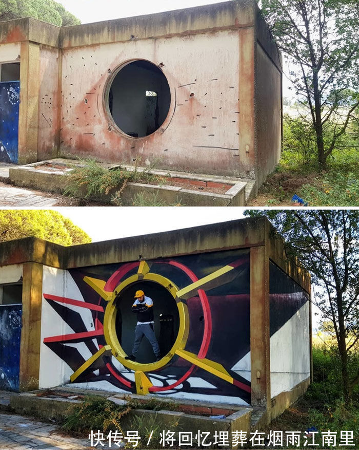 真假|18张令人惊叹的裸眼3D画,一面墙凭空消失,狗都分不清真假一直叫